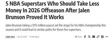 中欧体育官方网站-应该降薪争冠！美媒点名5大球星：哈登3年9000万+詹姆斯2年5000万